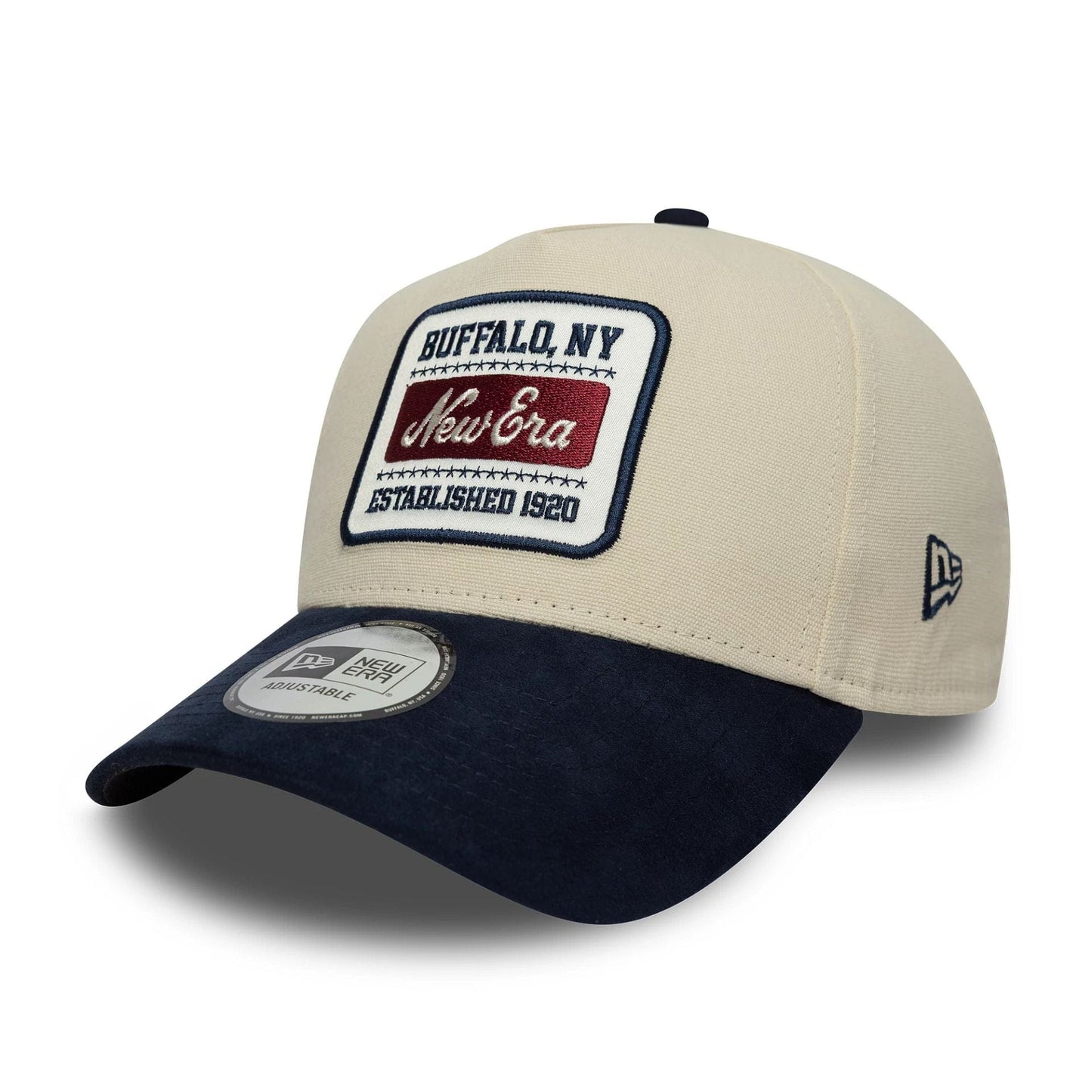 New Era Patch Suede Cream 9FORTY E-Frame Cap
