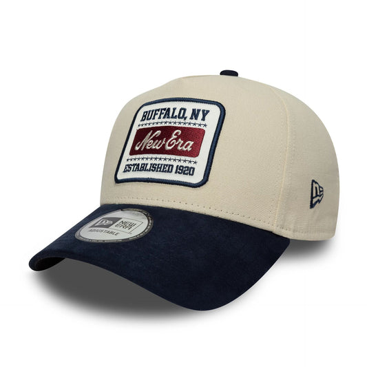 New Era Patch Suede Cream 9FORTY E-Frame Cap