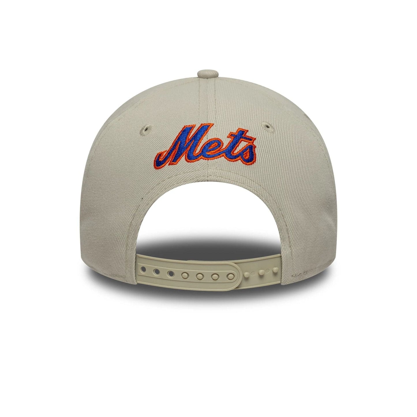 New York Mets MLB Outline Script Light Beige 9FORTY E-Frame Cap
