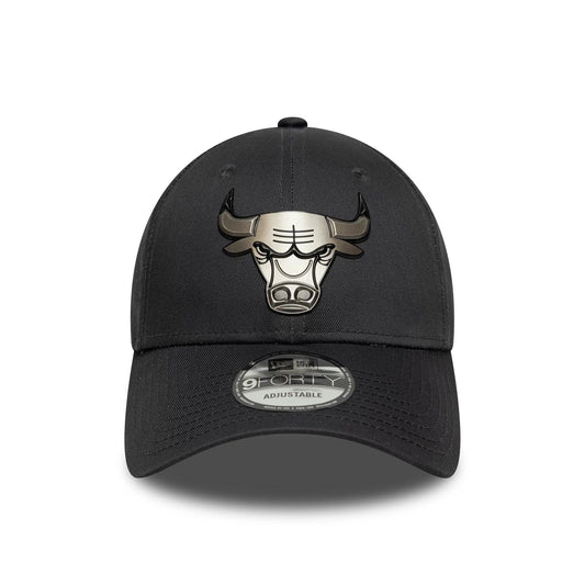 Chicago Bulls NBA Metallic Charcoal 9FORTY Cap