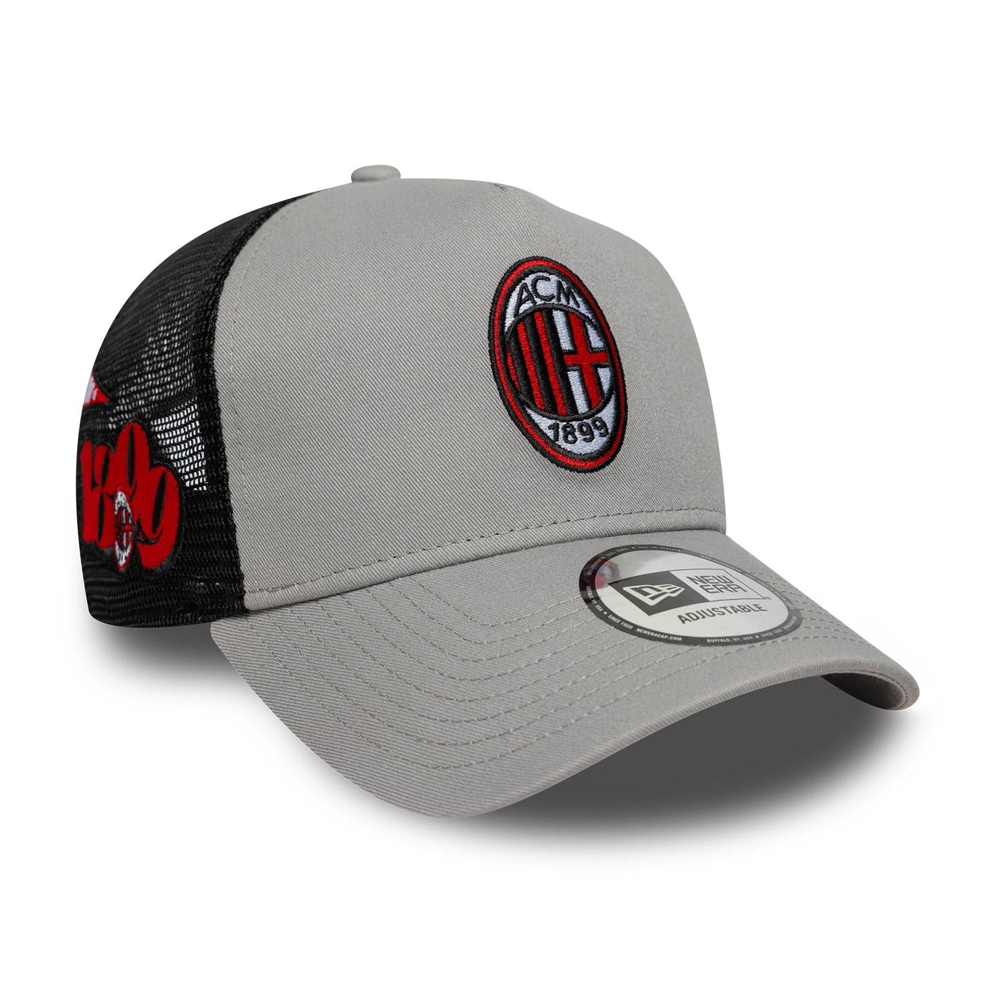 AC Milan Patch Grey 9FORTY A-Frame Trucker Cap