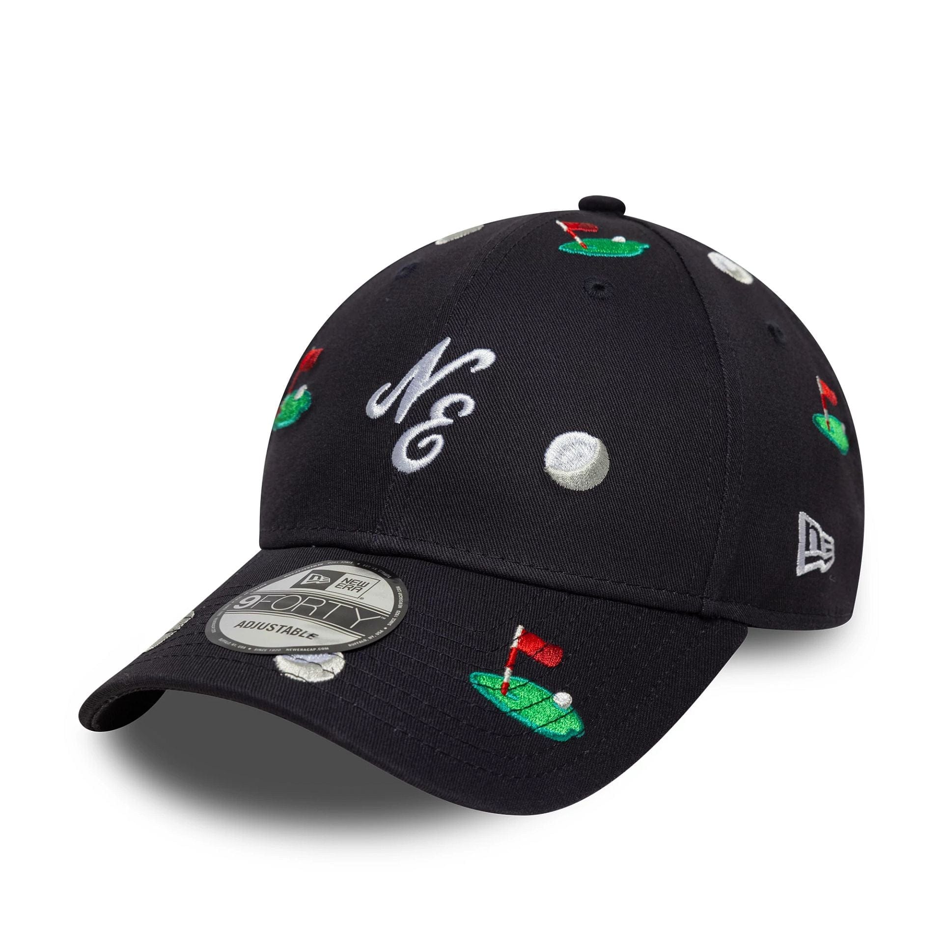 New Era All Over Print Navy 9FORTY M-Crown Adjustable Cap