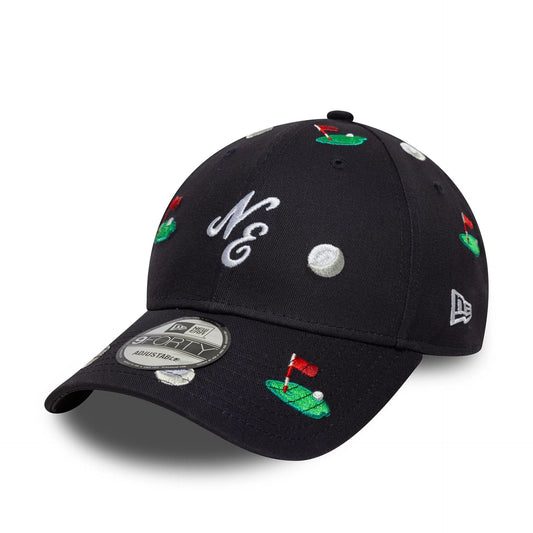 New Era All Over Print Navy 9FORTY M-Crown Adjustable Cap