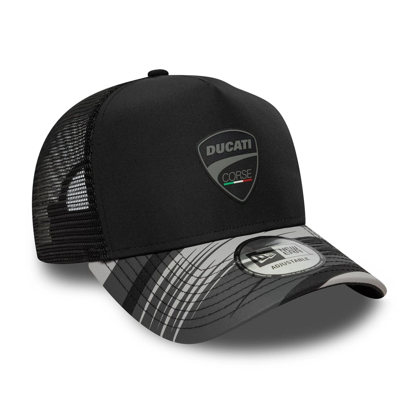 Ducati Motor Logo Print Black 9FORTY A-Frame Trucker Cap