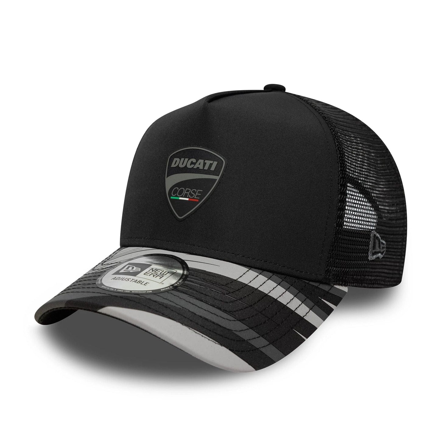 Ducati Motor Logo Print Black 9FORTY A-Frame Trucker Cap