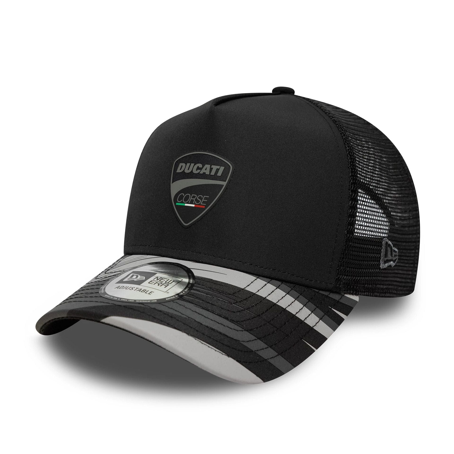 Ducati Motor Logo Print Black 9FORTY A-Frame Trucker Cap