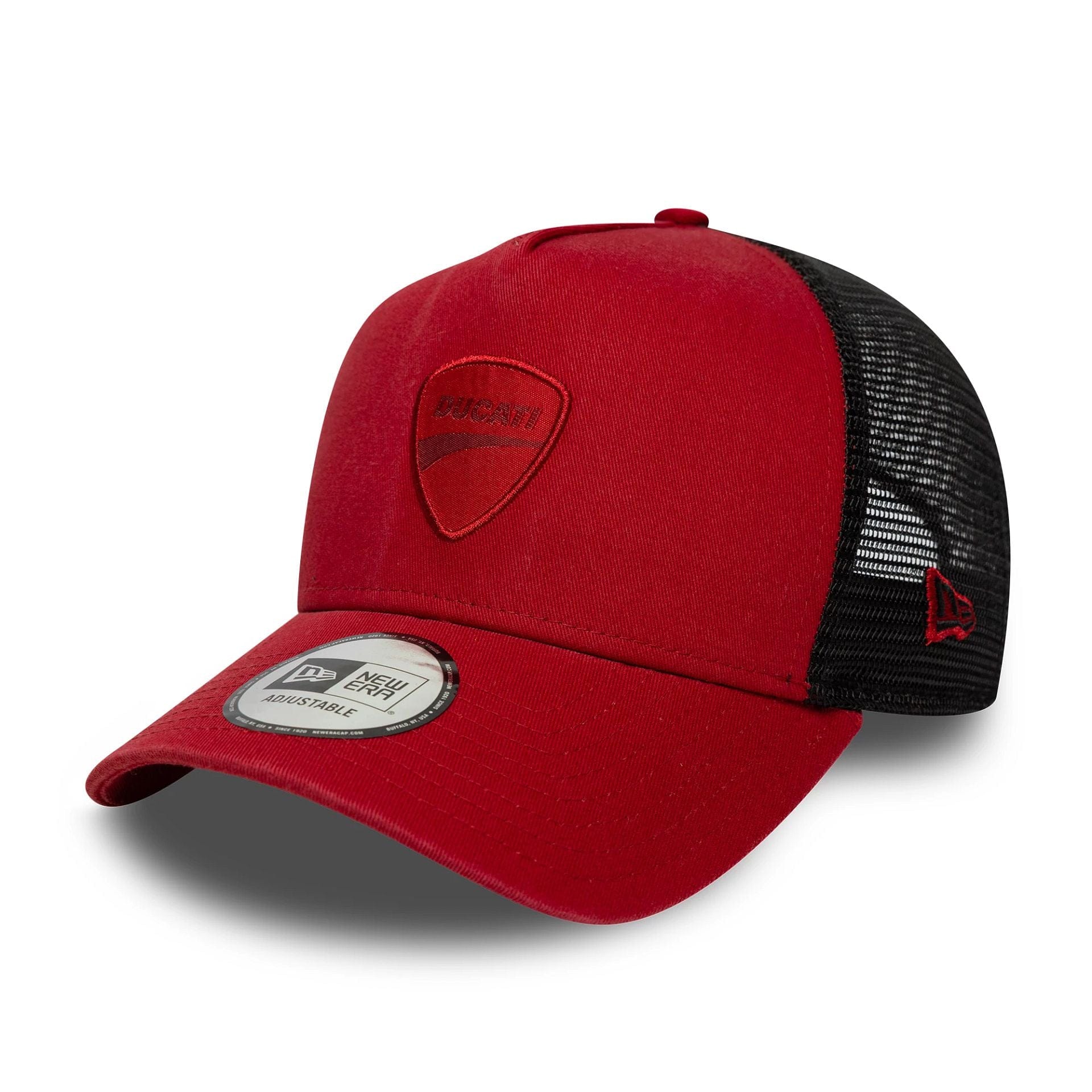 Ducati Motor Logo Dark Red 9FORTY E-Frame Trucker Cap