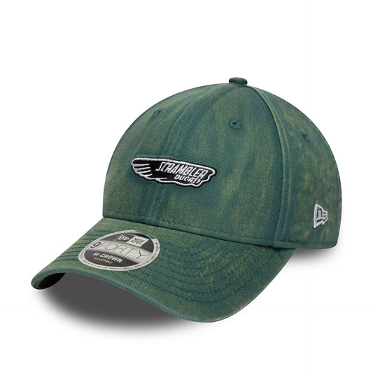 Scrambler Ducati Logo Washed Dark Green 9FORTY M-Crown Cap