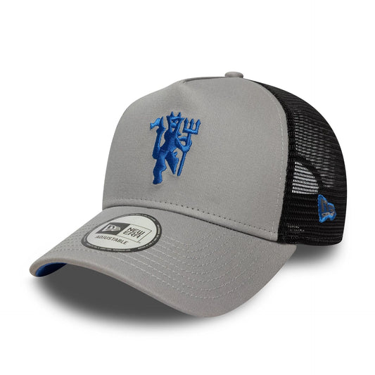Manchester United FC Grey 9FORTY A-Frame Trucker Cap