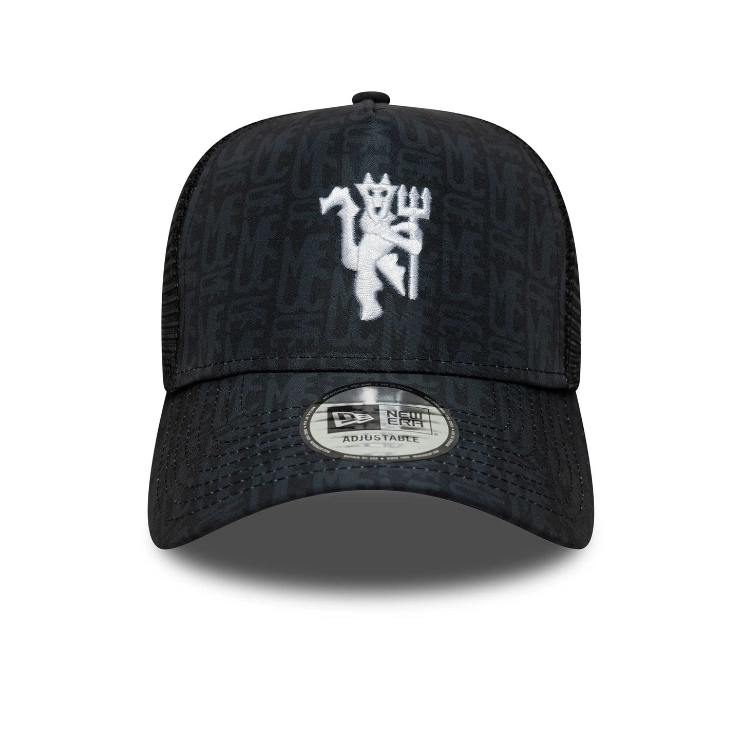 Manchester United FC All Over Print Black 9FORTY A-Frame Trucker Cap