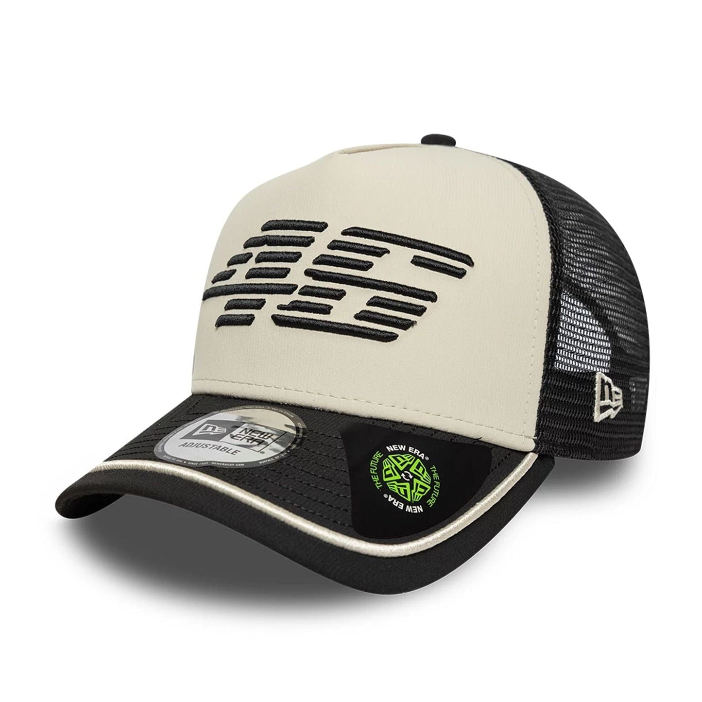 VR46 Recycled Stripe Black 9FORTY E-Frame Trucker Cap