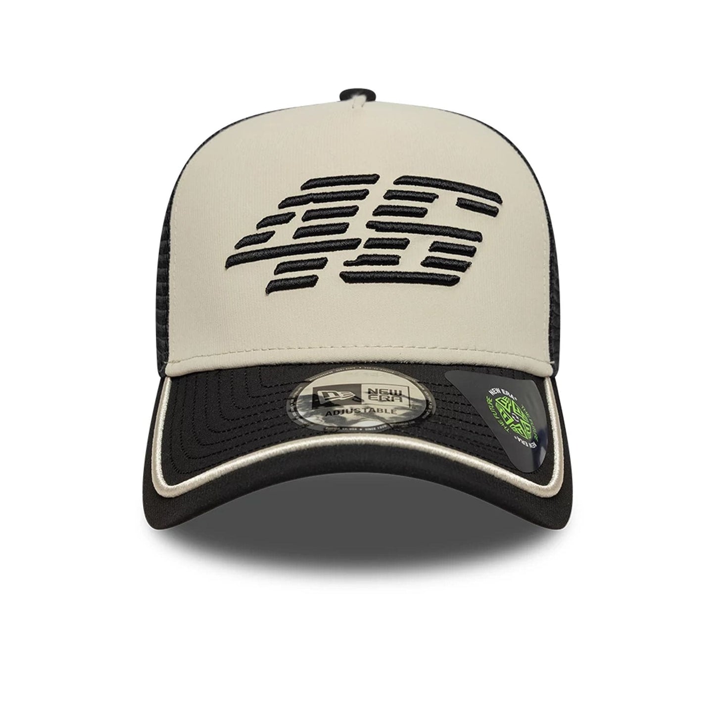 VR46 Recycled Stripe Black 9FORTY E-Frame Trucker Cap