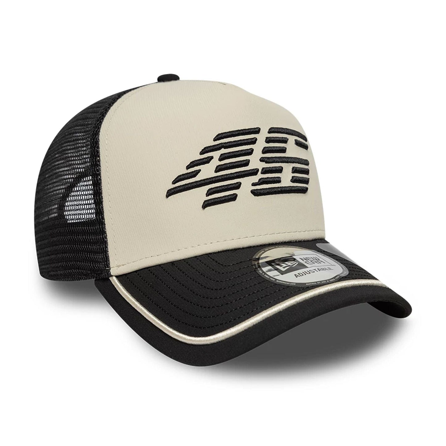 VR46 Recycled Stripe Black 9FORTY E-Frame Trucker Cap