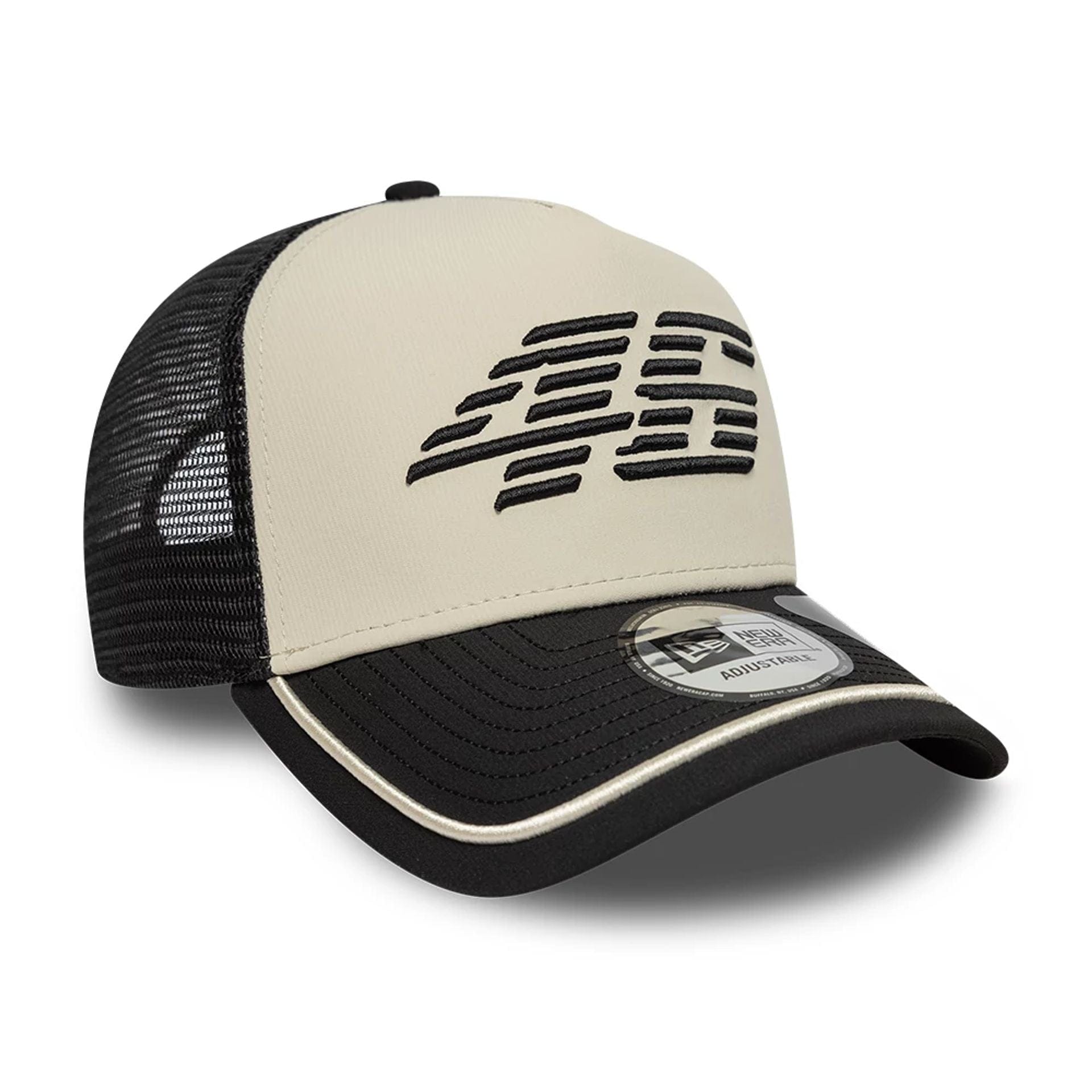 VR46 Recycled Stripe Black 9FORTY E-Frame Trucker Cap
