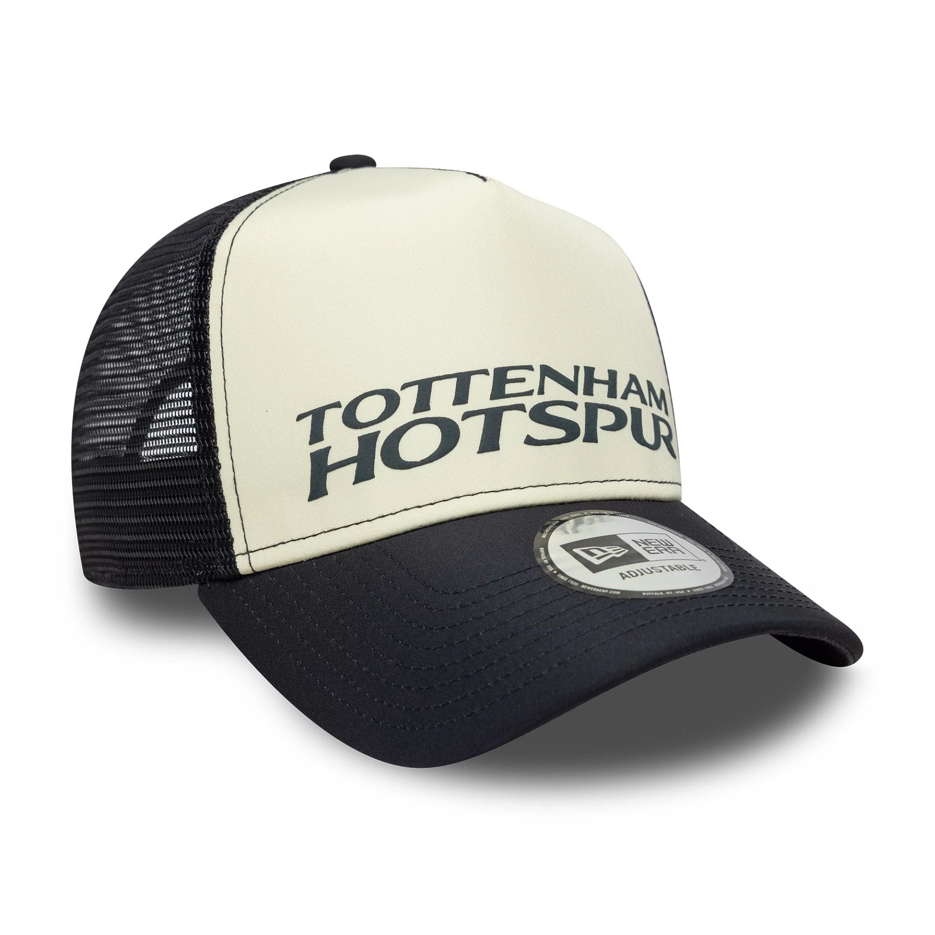 Tottenham Hotspur FC Puff Wordmark Navy 9FORTY A-Frame Trucker Cap