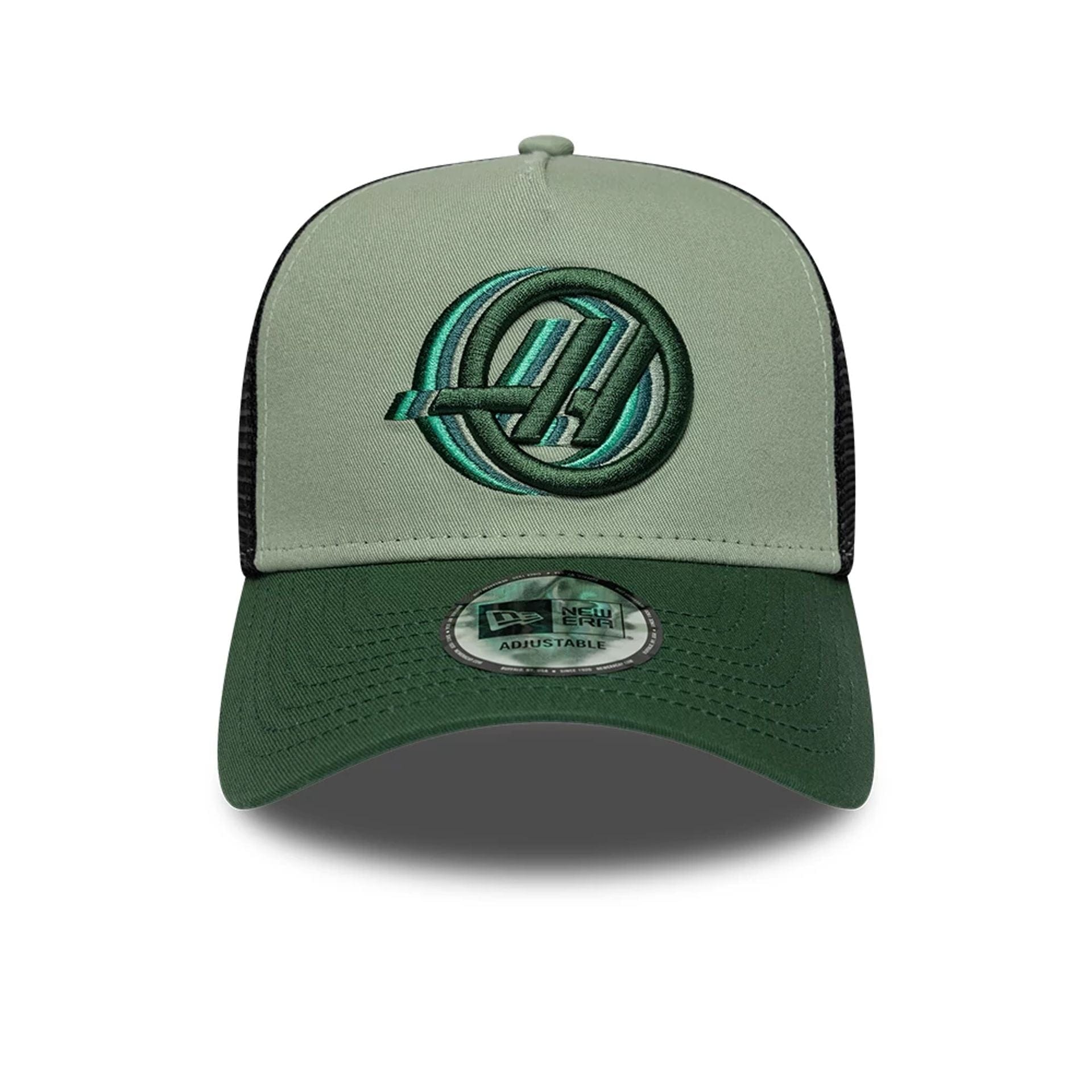 TGR Haas F1 Dark Green 9FORTY A-Frame Trucker Cap