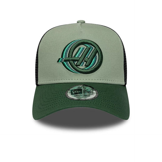 TGR Haas F1 Dark Green 9FORTY A-Frame Trucker Cap