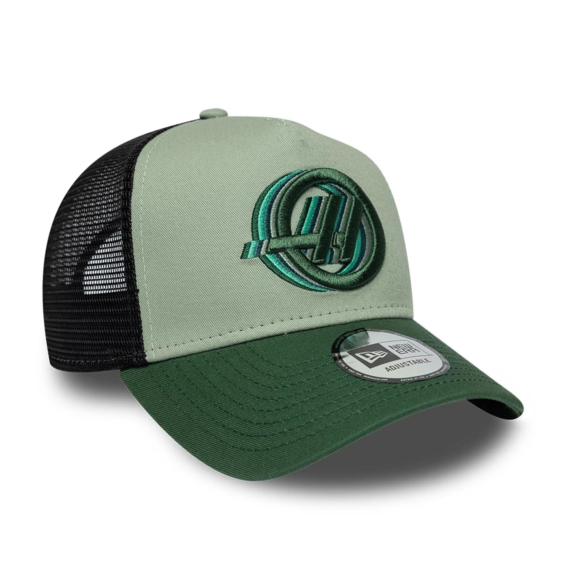 TGR Haas F1 Dark Green 9FORTY A-Frame Trucker Cap