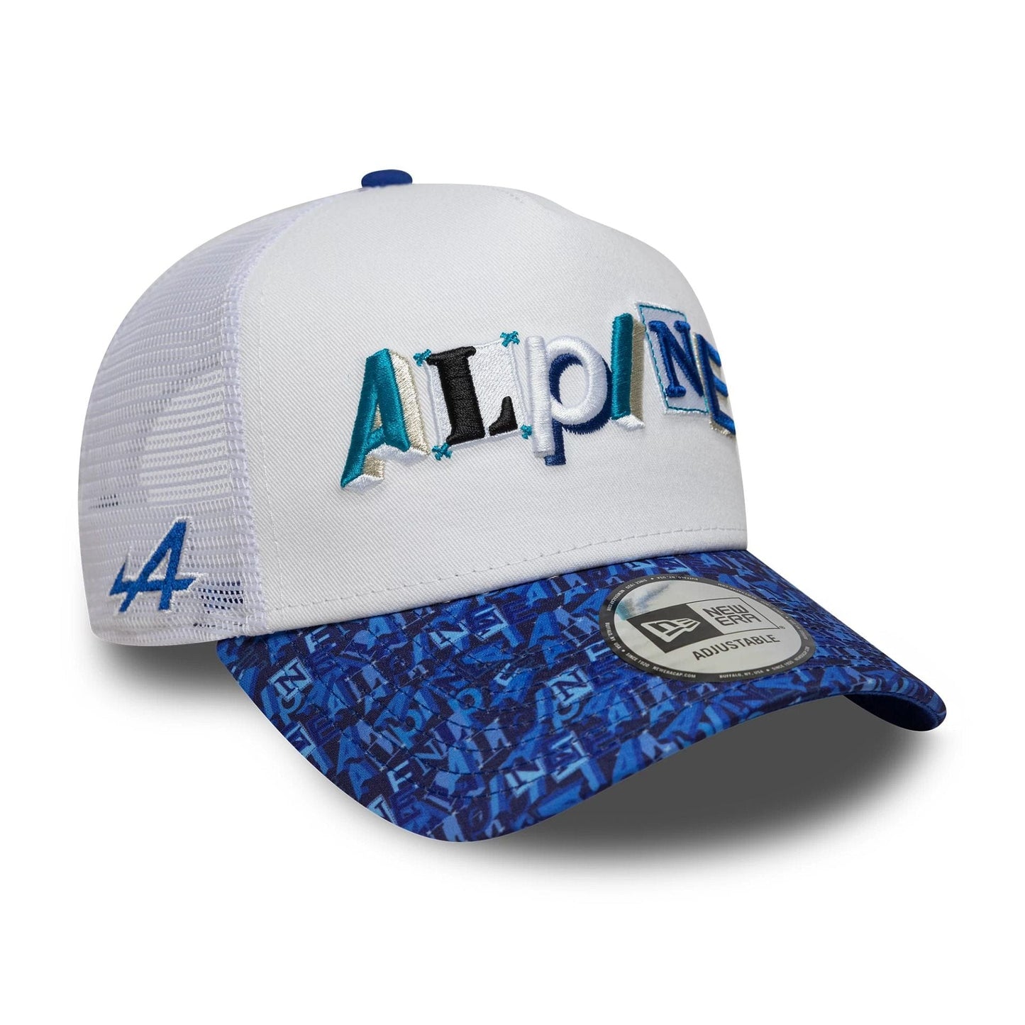 Alpine Racing All Over Print White 9FORTY A-Frame Trucker Cap