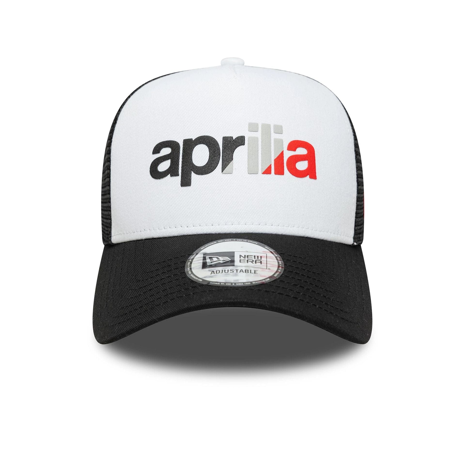 Aprilia Wordmark Black 9FORTY A-Frame Trucker Cap