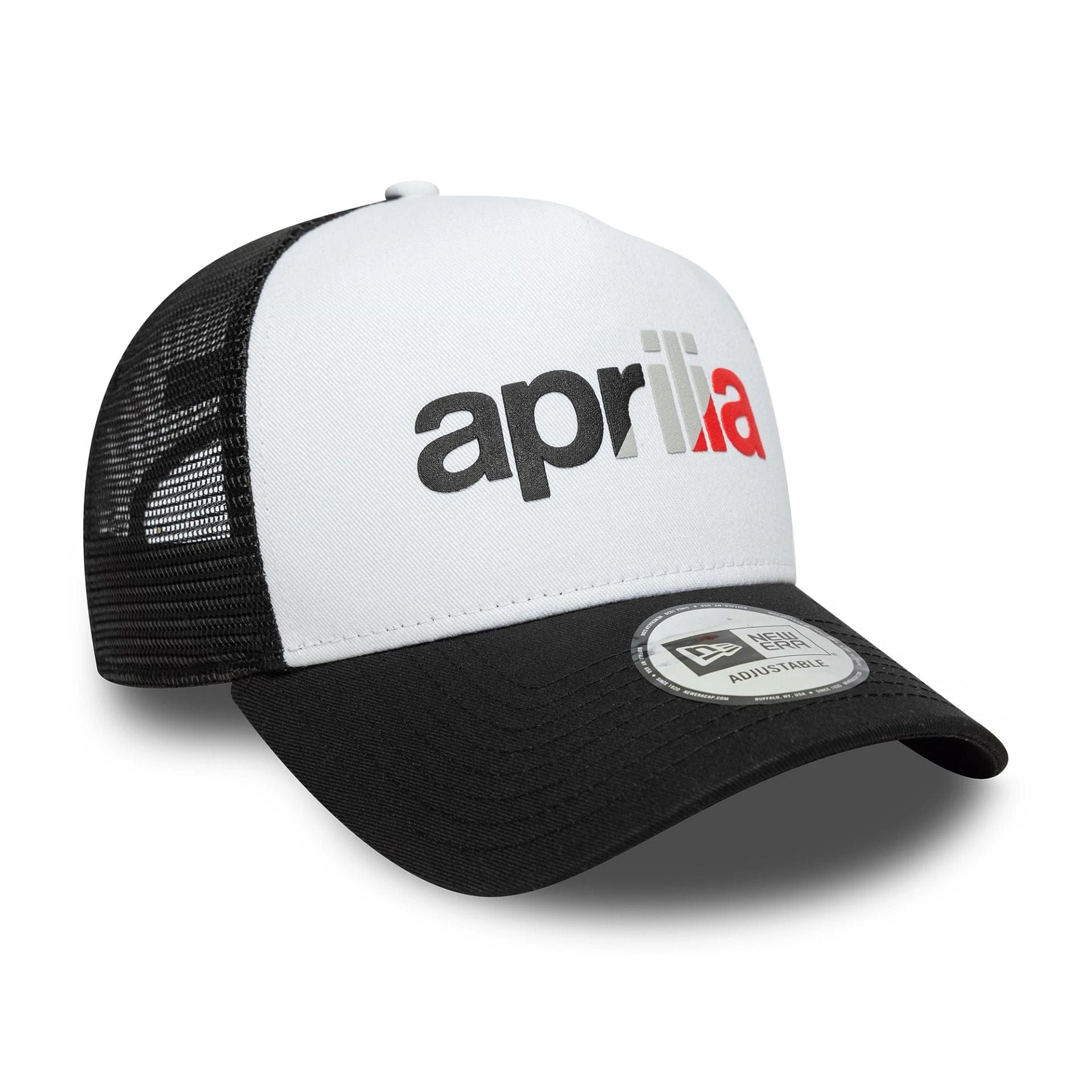 Aprilia Wordmark Black 9FORTY A-Frame Trucker Cap