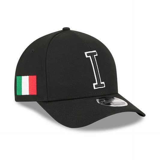 Italy MLB World Baseball Classic 2026 Black 9FORTY M-Crown A-Frame Adjustable Cap