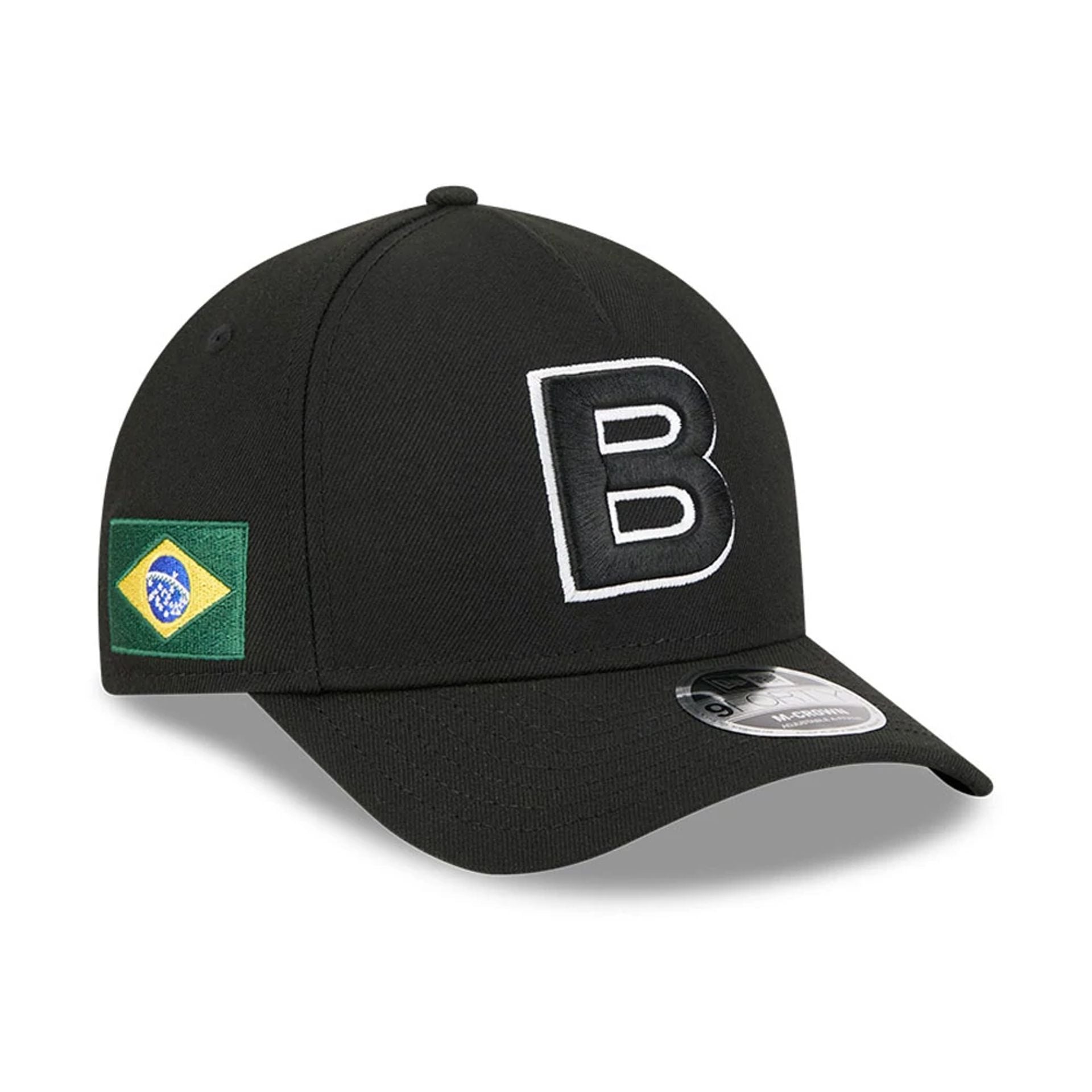 Brazil MLB World Baseball Classic 2026 Black 9FORTY M-Crown A-Frame Adjustable Cap
