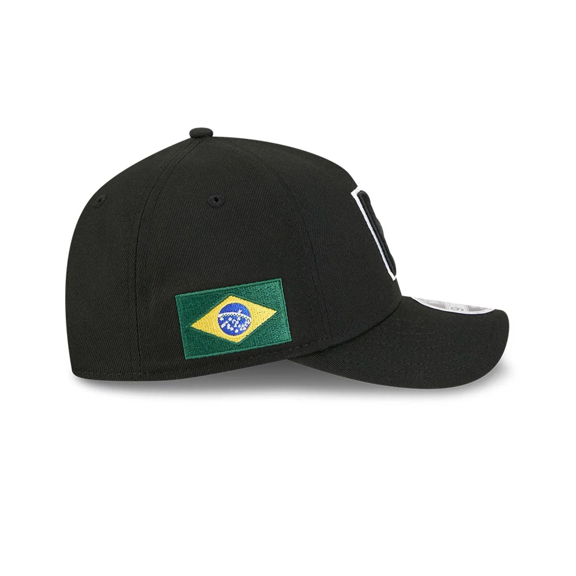 Brazil MLB World Baseball Classic 2026 Black 9FORTY M-Crown A-Frame Adjustable Cap