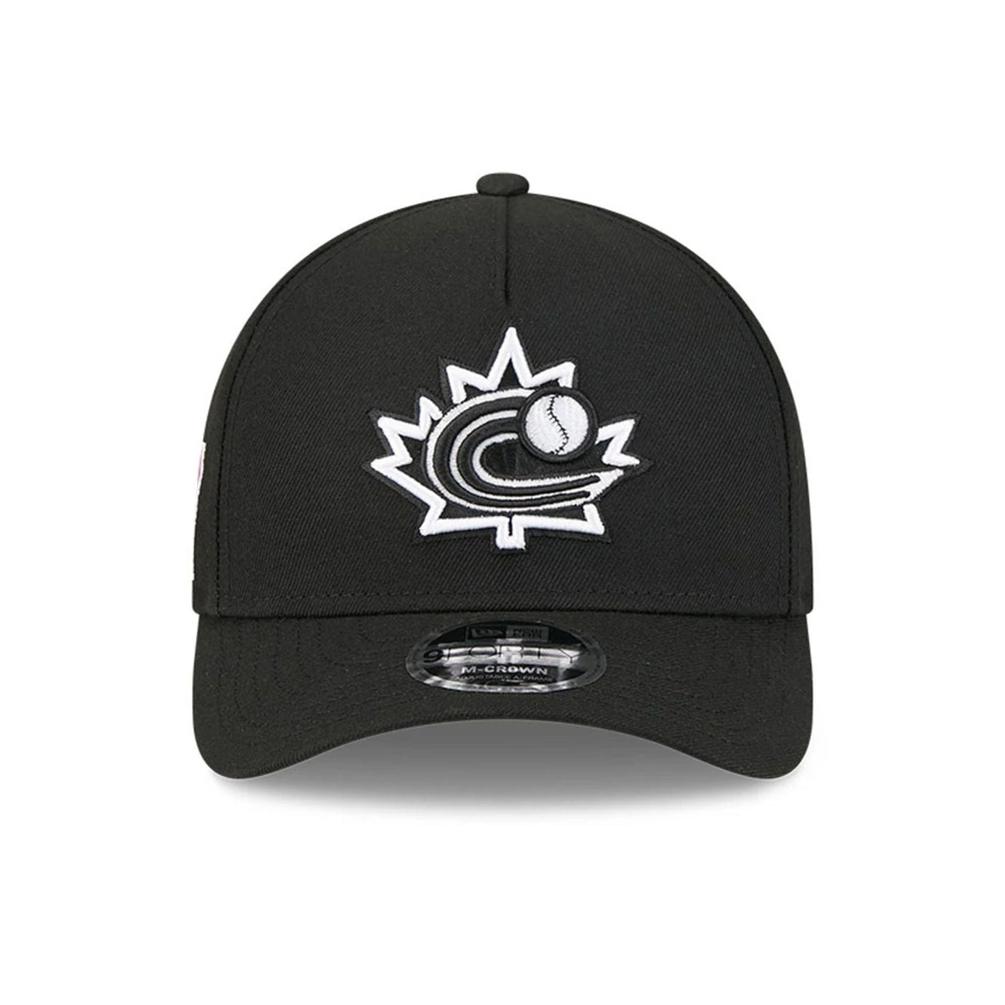 Canada MLB World Baseball Classic 2026 Black 9FORTY M-Crown A-Frame Adjustable Cap