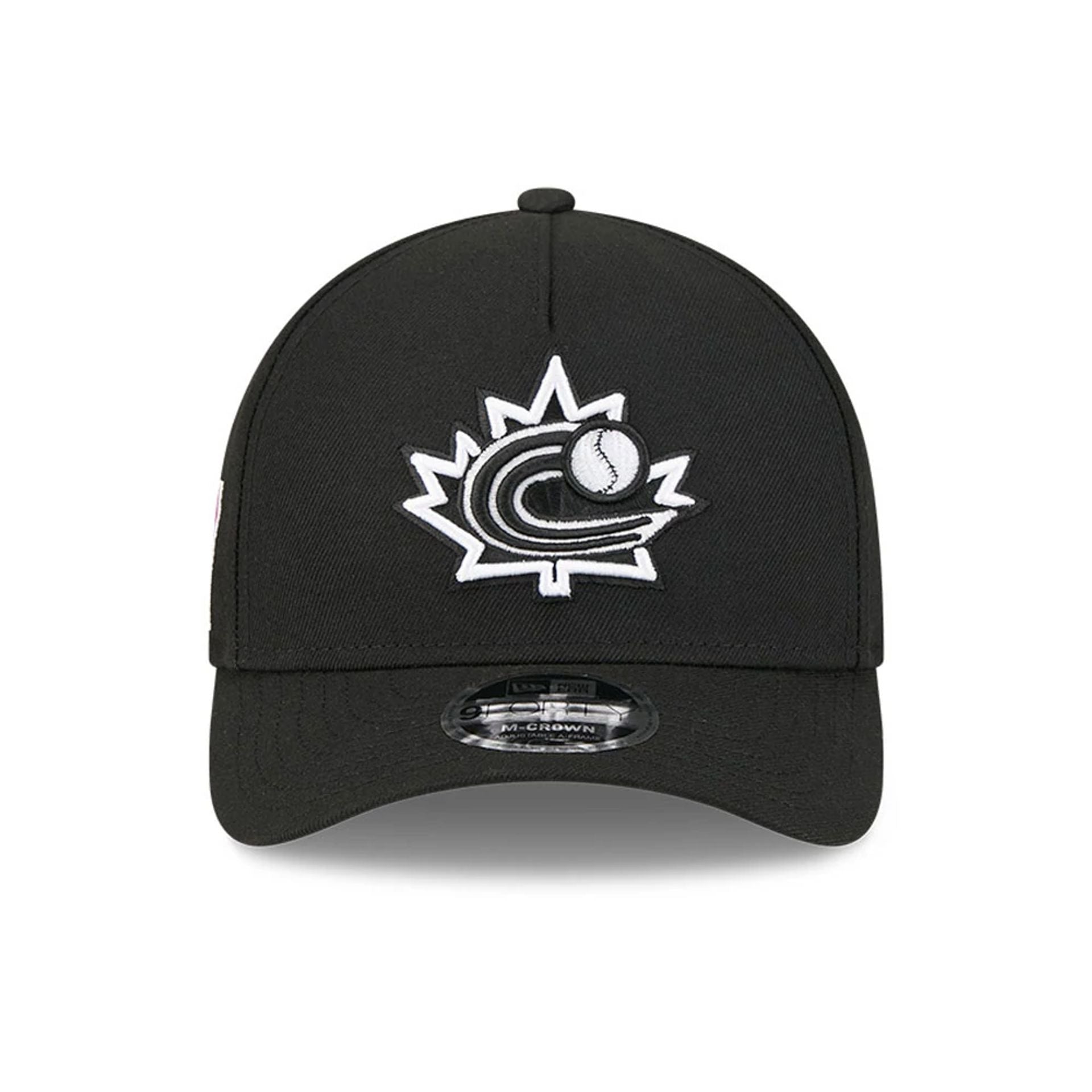 Canada MLB World Baseball Classic 2026 Black 9FORTY M-Crown A-Frame Adjustable Cap