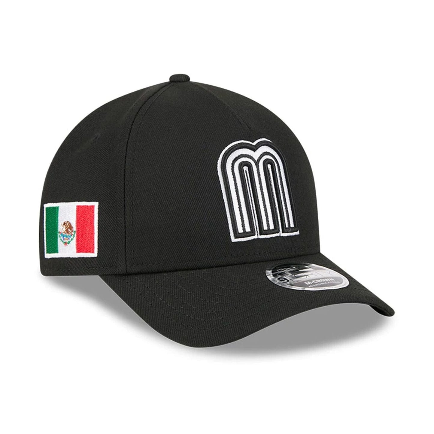 Mexico MLB World Baseball Classic 2026 Black 9FORTY M-Crown A-Frame Adjustable Cap