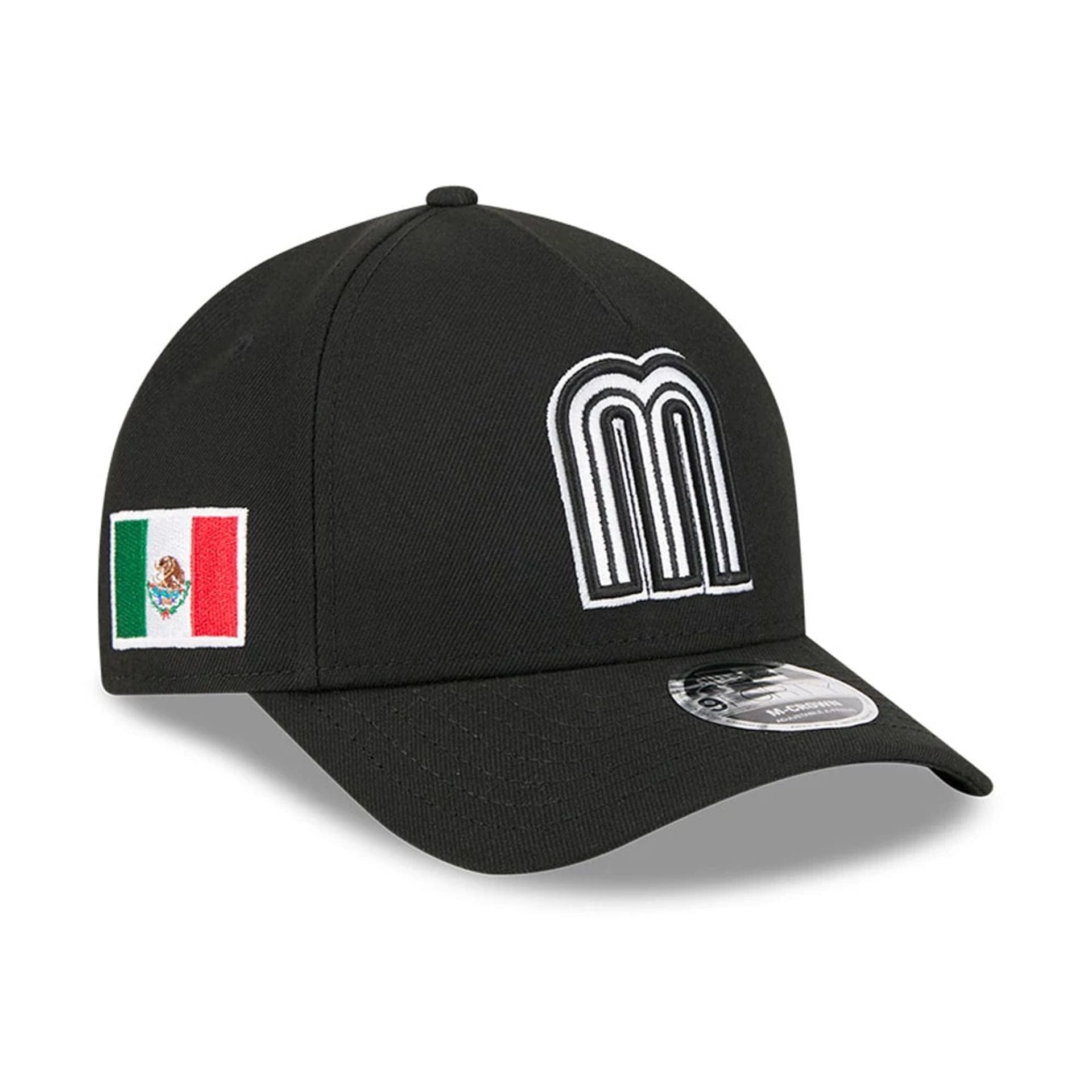 Mexico MLB World Baseball Classic 2026 Black 9FORTY M-Crown A-Frame Adjustable Cap