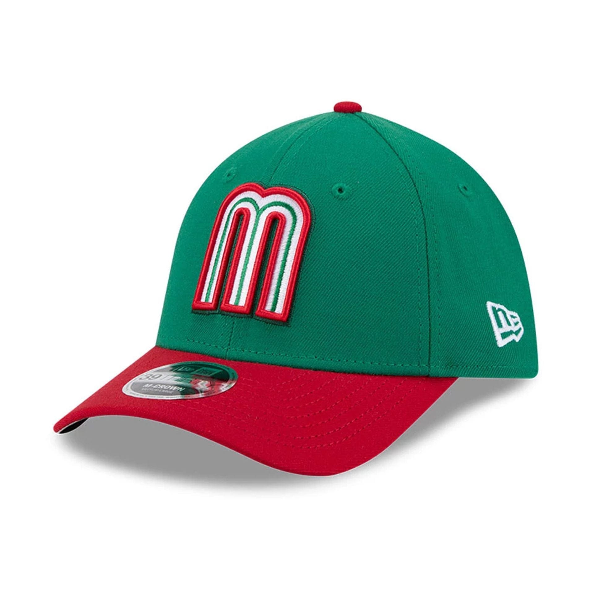 Mexico MLB World Baseball Classic 2026 Green 39THIRTY M-Crown Stretch Fit Cap