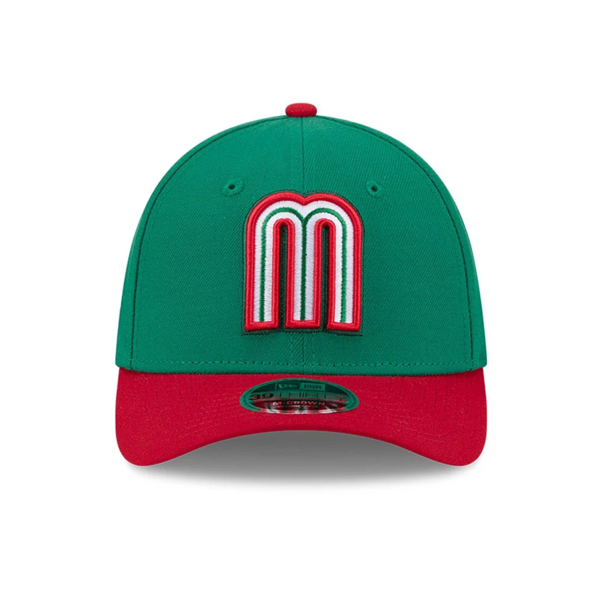 Mexico MLB World Baseball Classic 2026 Green 39THIRTY M-Crown Stretch Fit Cap