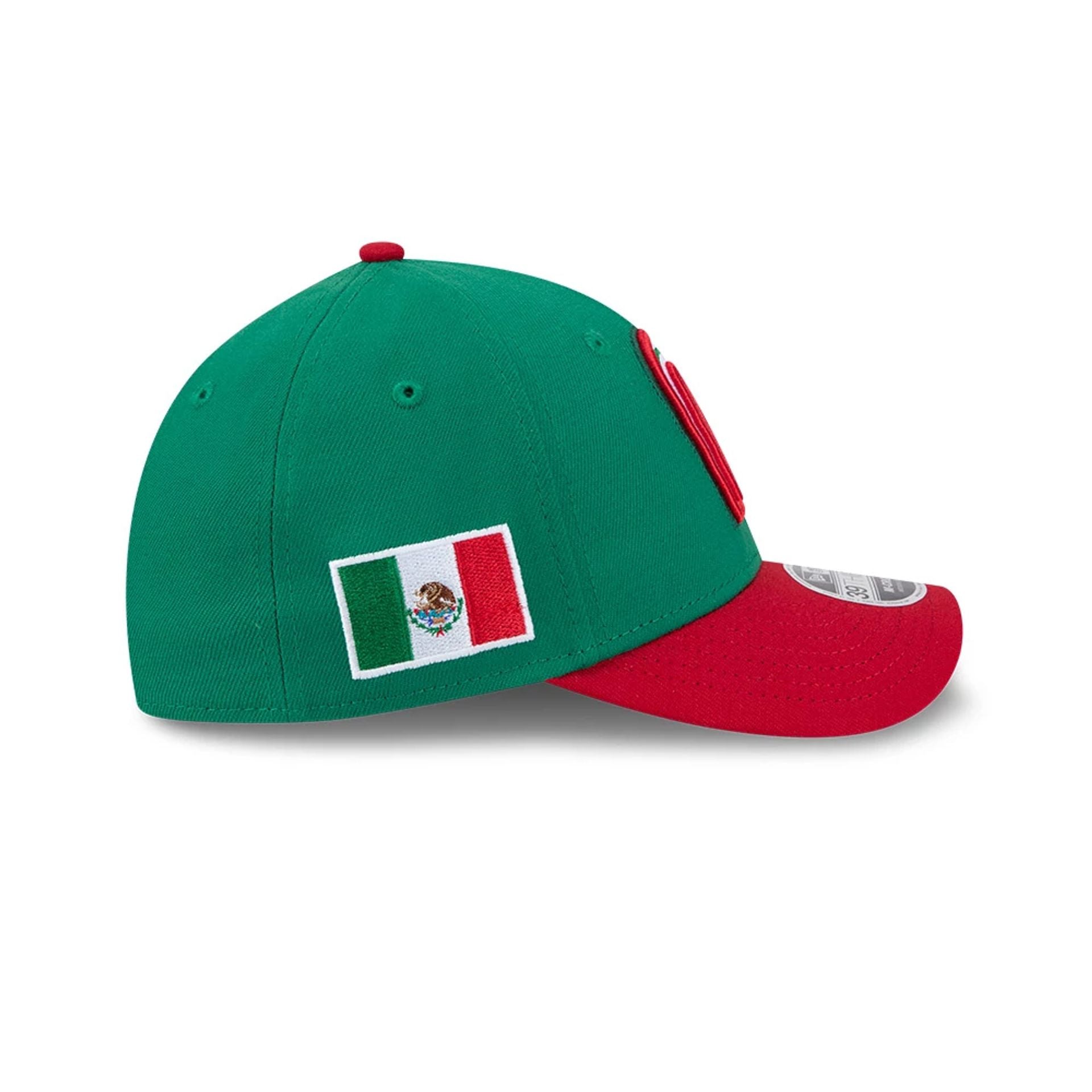 Mexico MLB World Baseball Classic 2026 Green 39THIRTY M-Crown Stretch Fit Cap