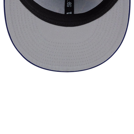 LA Dodgers MLB Leaves Dark Blue 59FIFTY Fitted Cap