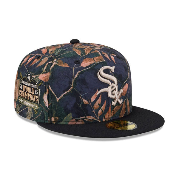 Chicago White Sox MLB Leaves Black 59FIFTY Fitted Cap