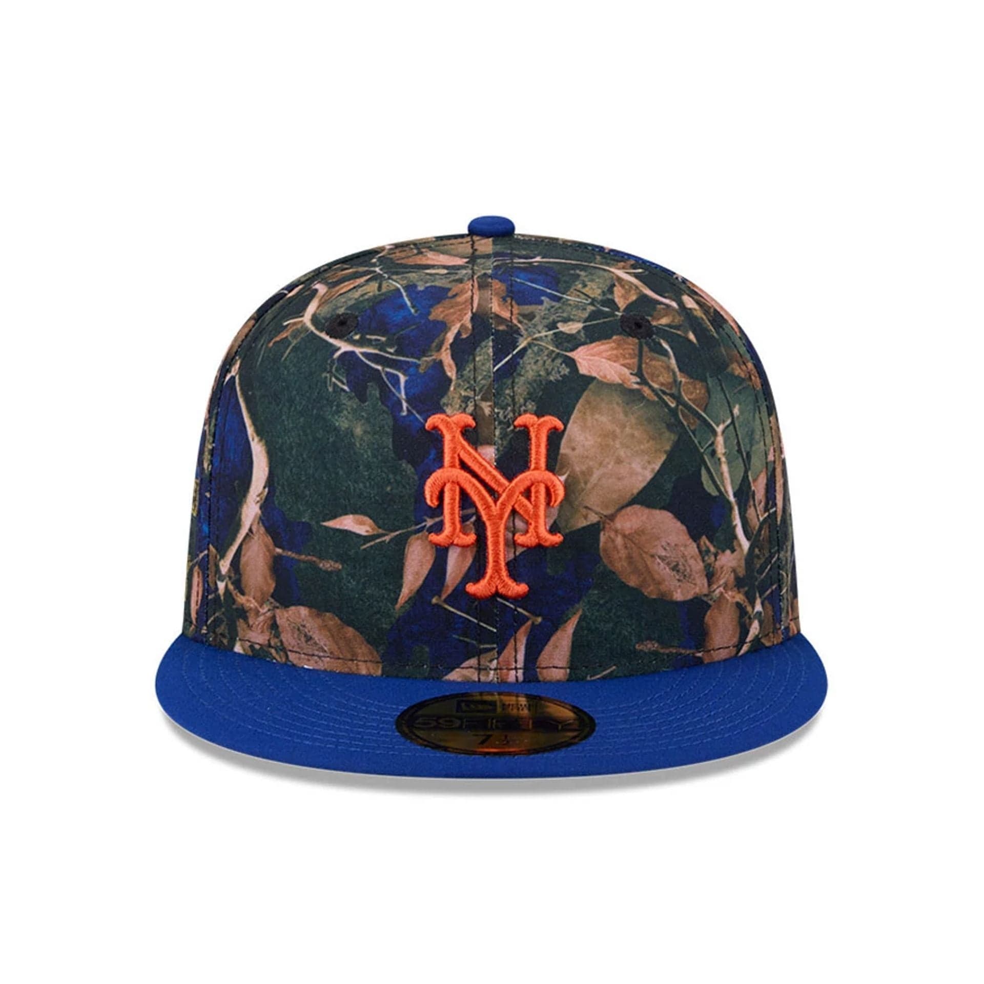 New York Mets MLB Leaves Blue 59FIFTY Fitted Cap