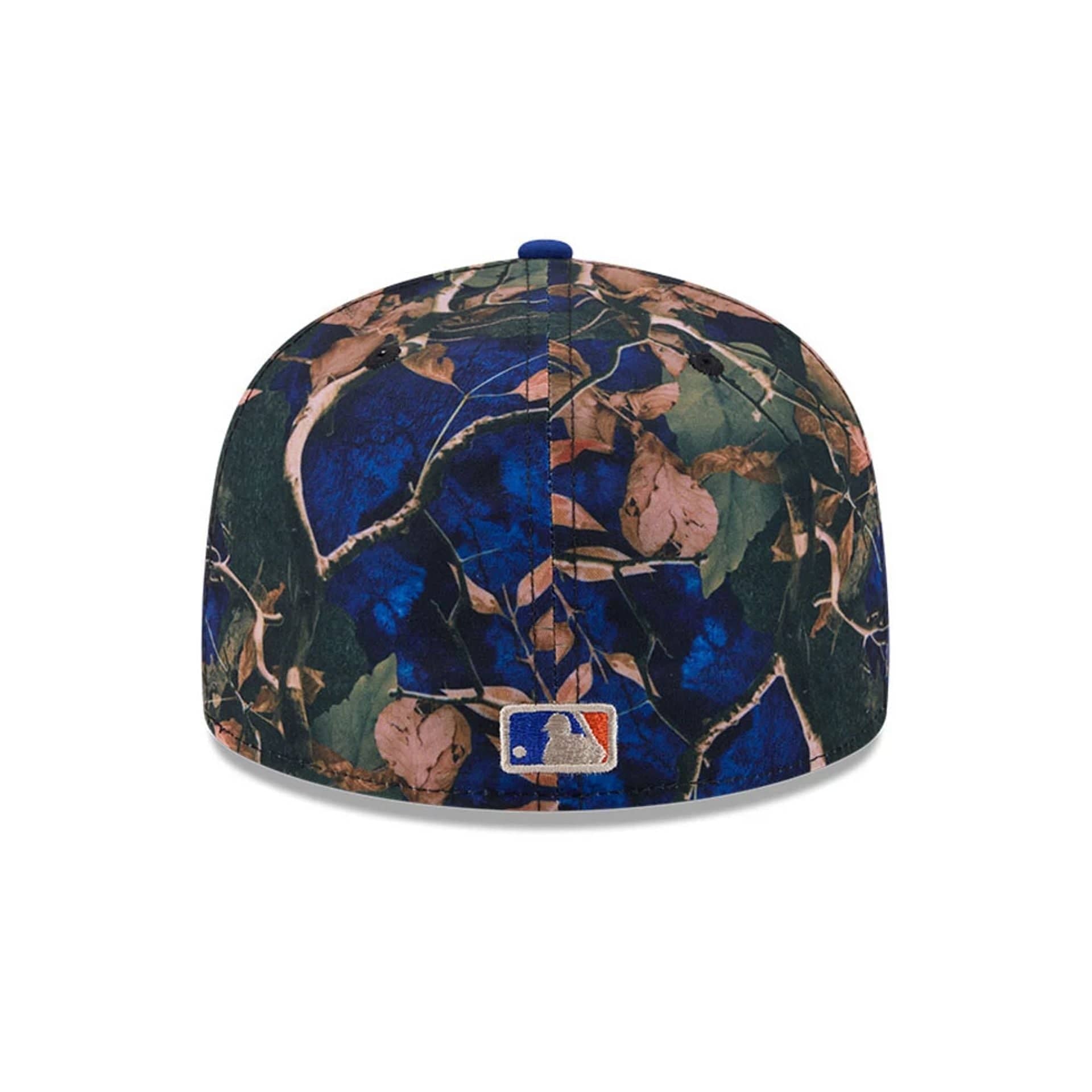 New York Mets MLB Leaves Blue 59FIFTY Fitted Cap