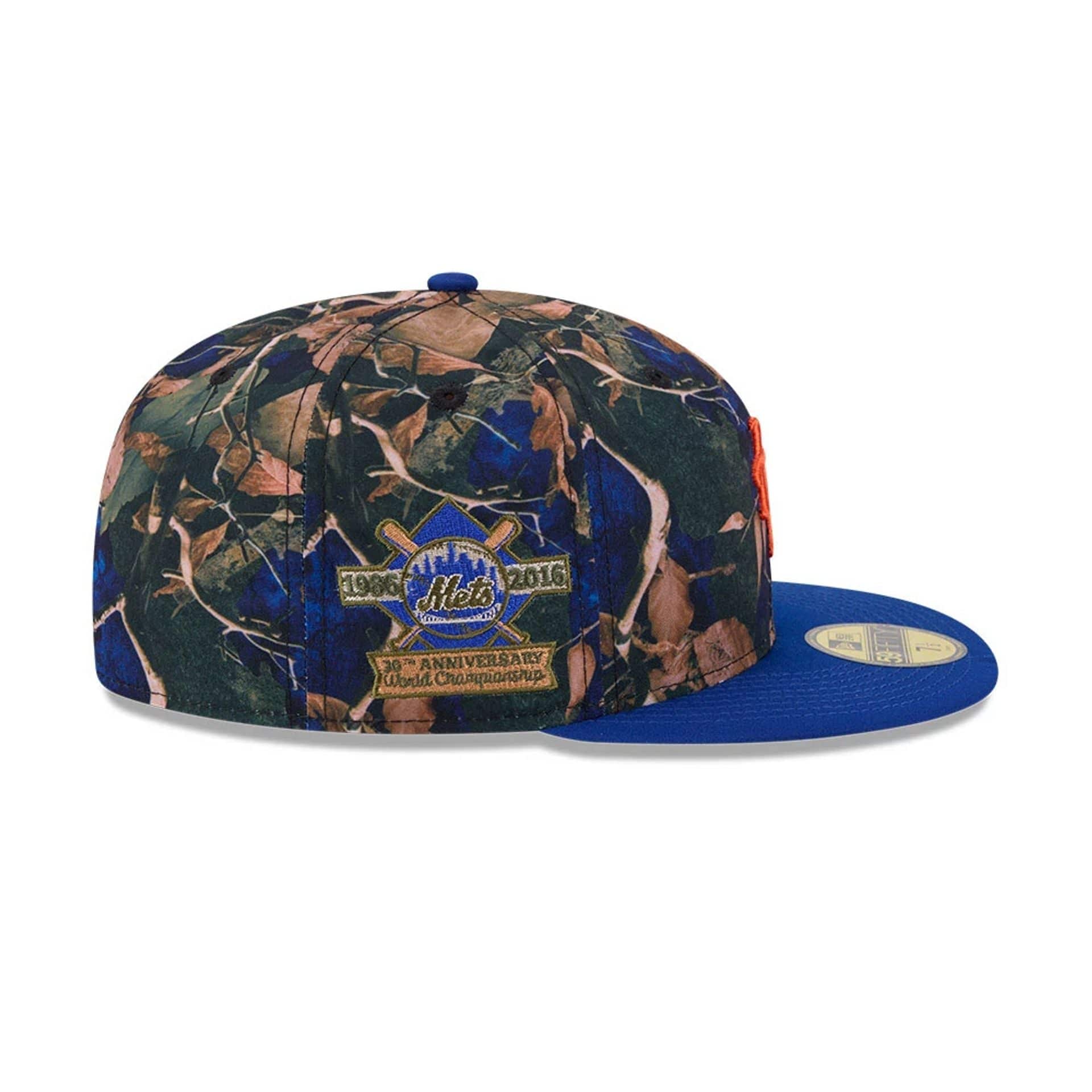 New York Mets MLB Leaves Blue 59FIFTY Fitted Cap
