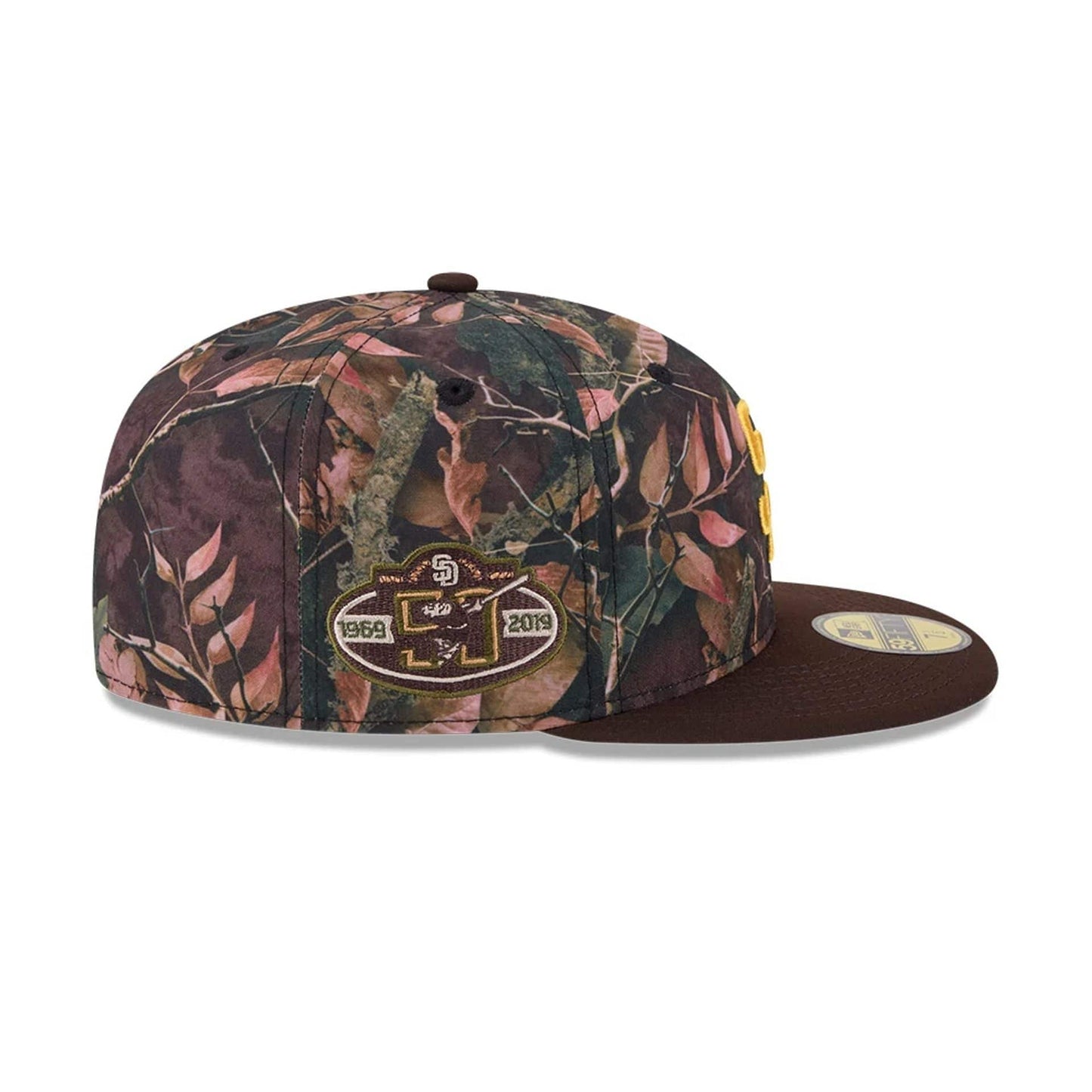 San Diego Padres MLB Leaves Dark Brown 59FIFTY Fitted Cap