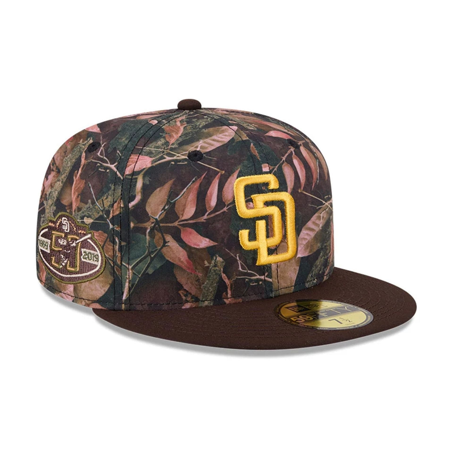 San Diego Padres MLB Leaves Dark Brown 59FIFTY Fitted Cap