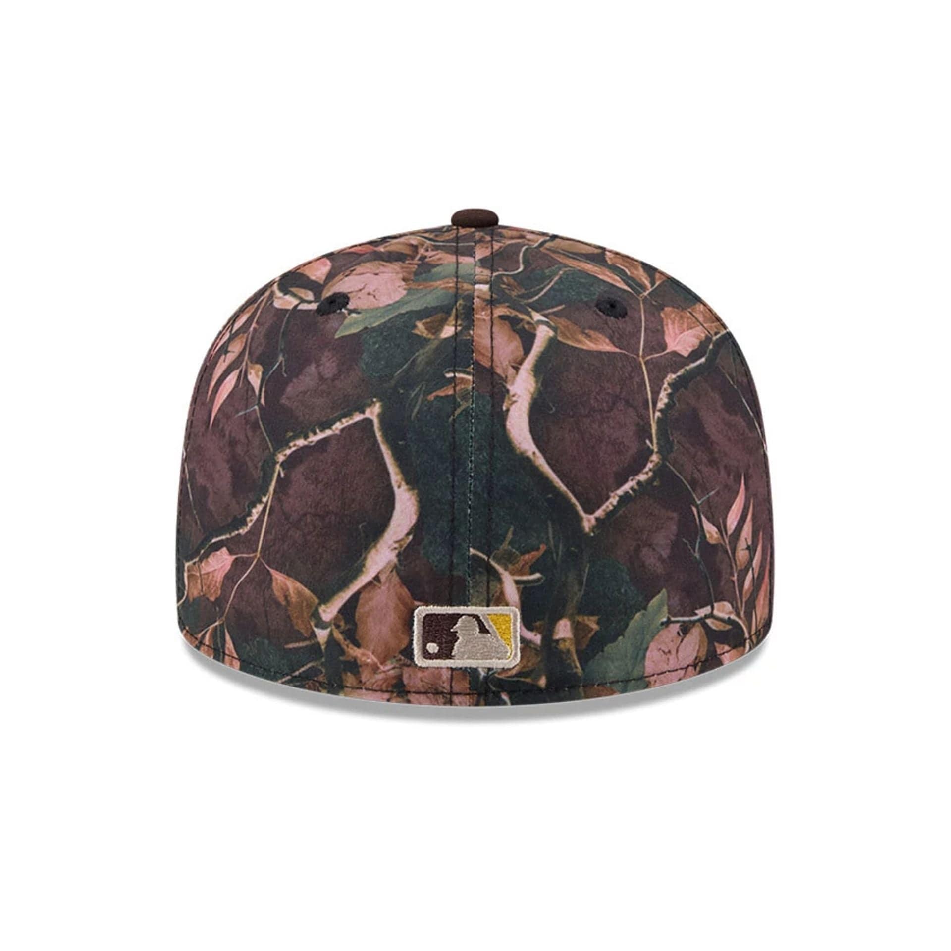 San Diego Padres MLB Leaves Dark Brown 59FIFTY Fitted Cap