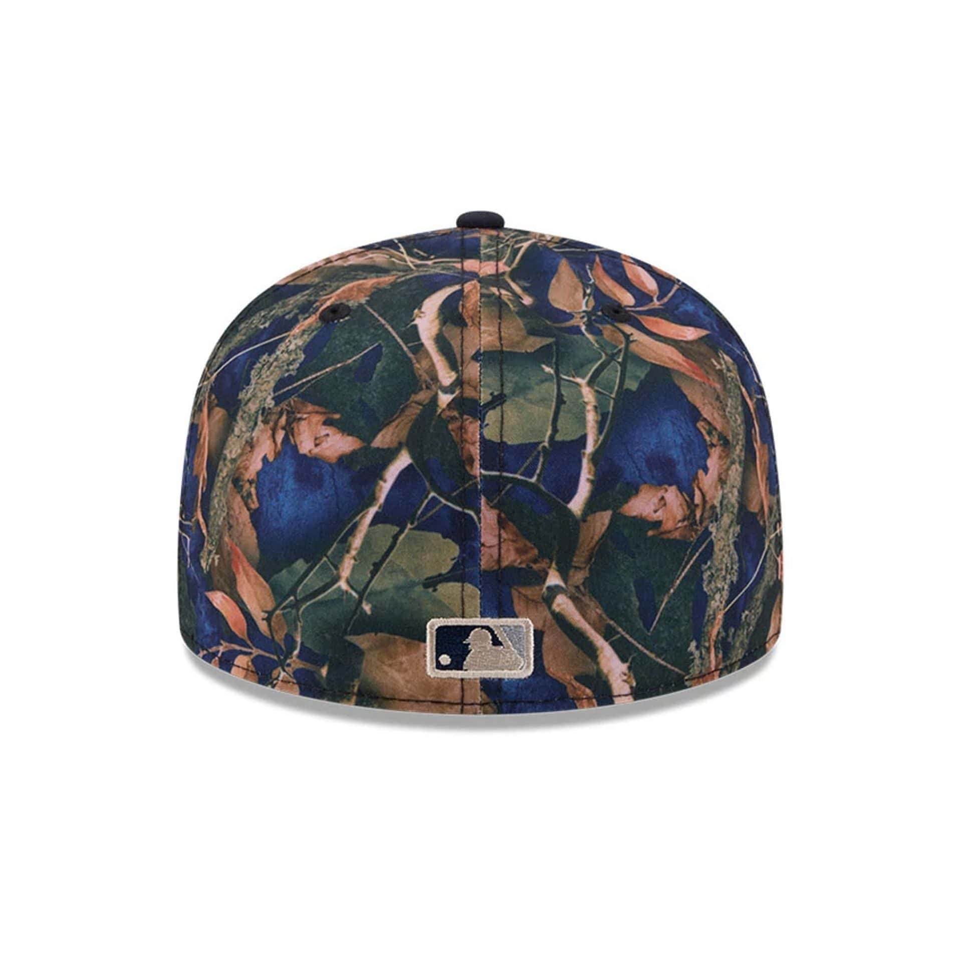 New York Yankees MLB Leaves Navy 59FIFTY Fitted Cap