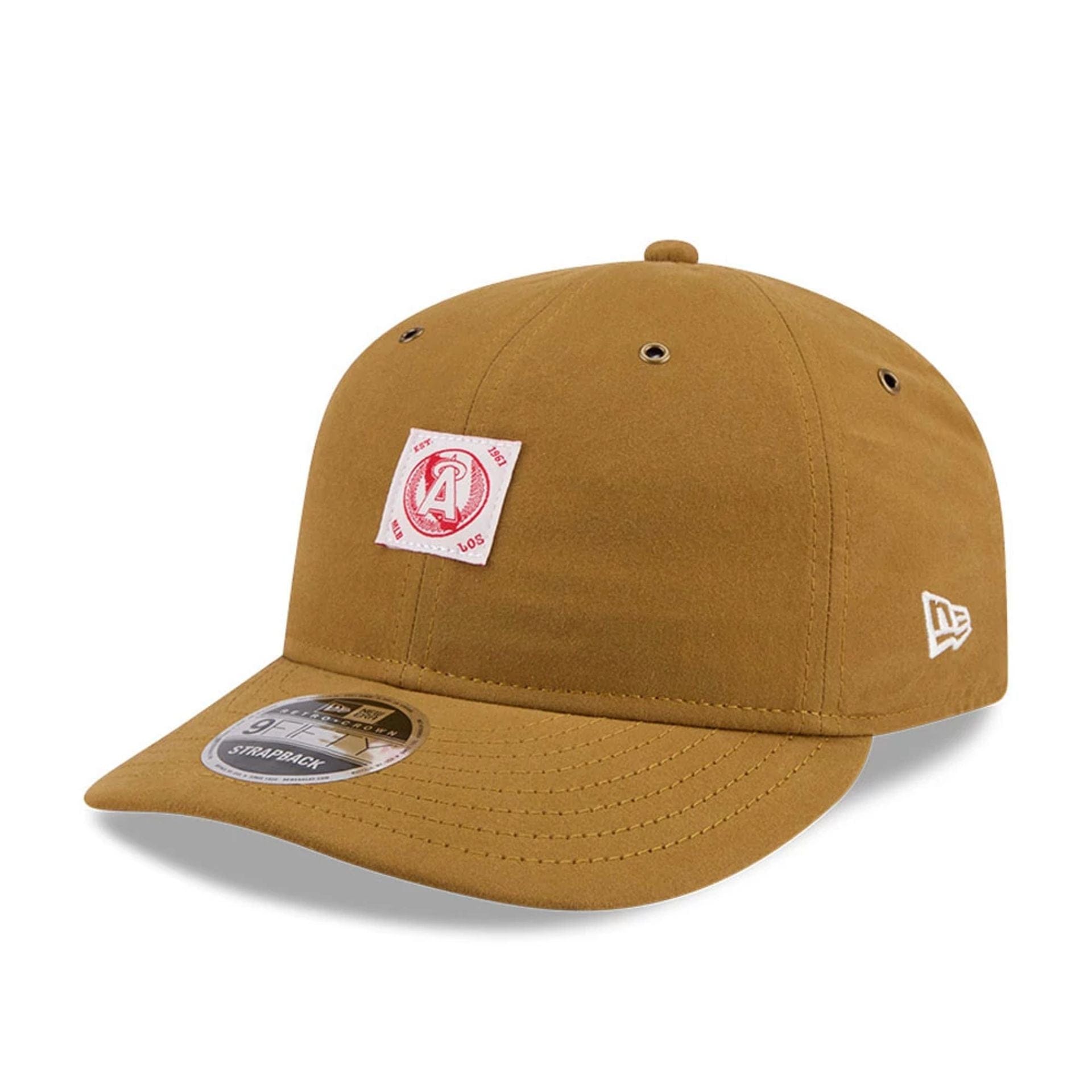 LA Angels MLB Brushed Dark Beige Retro Crown 9FIFTY Adjustable Cap