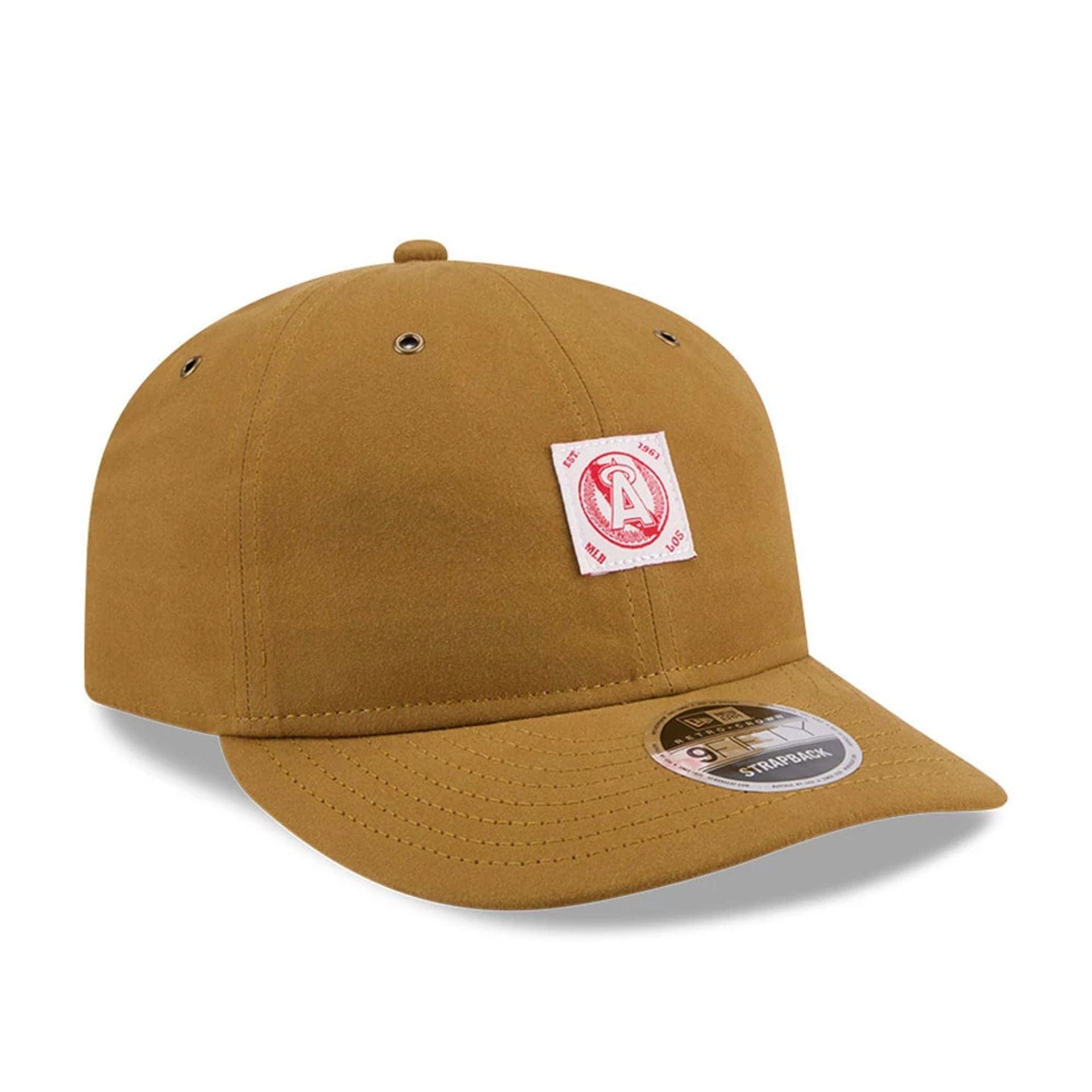 LA Angels MLB Brushed Dark Beige Retro Crown 9FIFTY Adjustable Cap