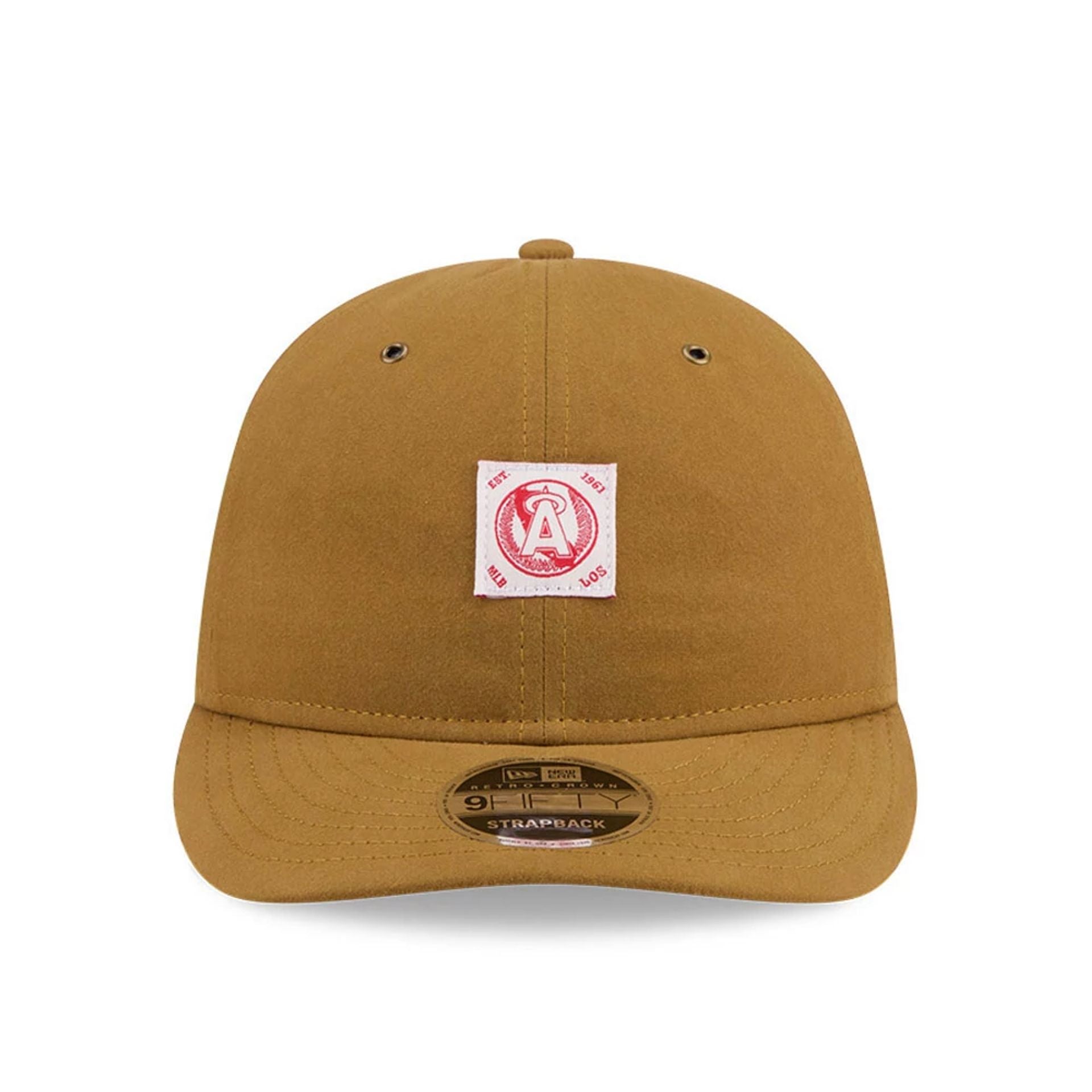 LA Angels MLB Brushed Dark Beige Retro Crown 9FIFTY Adjustable Cap