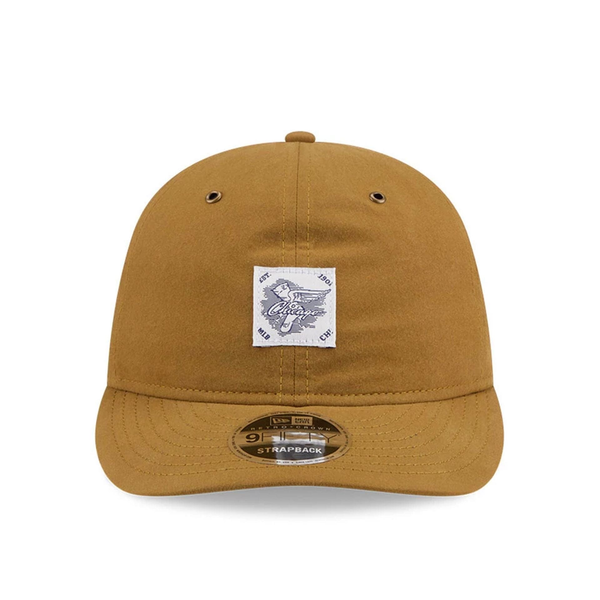 Chicago White Sox MLB Brushed Dark Beige Retro Crown 9FIFTY Adjustable Cap