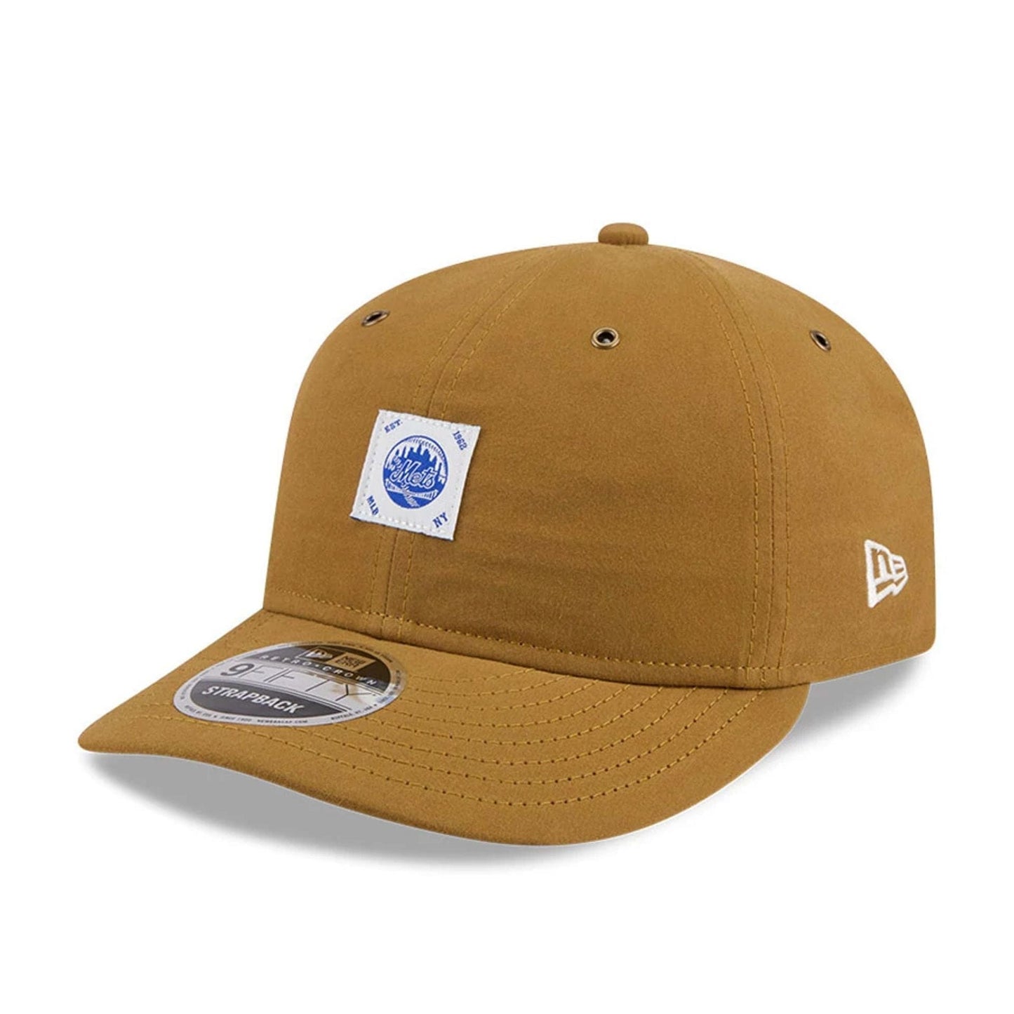 New York Mets MLB Brushed Dark Beige Retro Crown 9FIFTY Adjustable Cap
