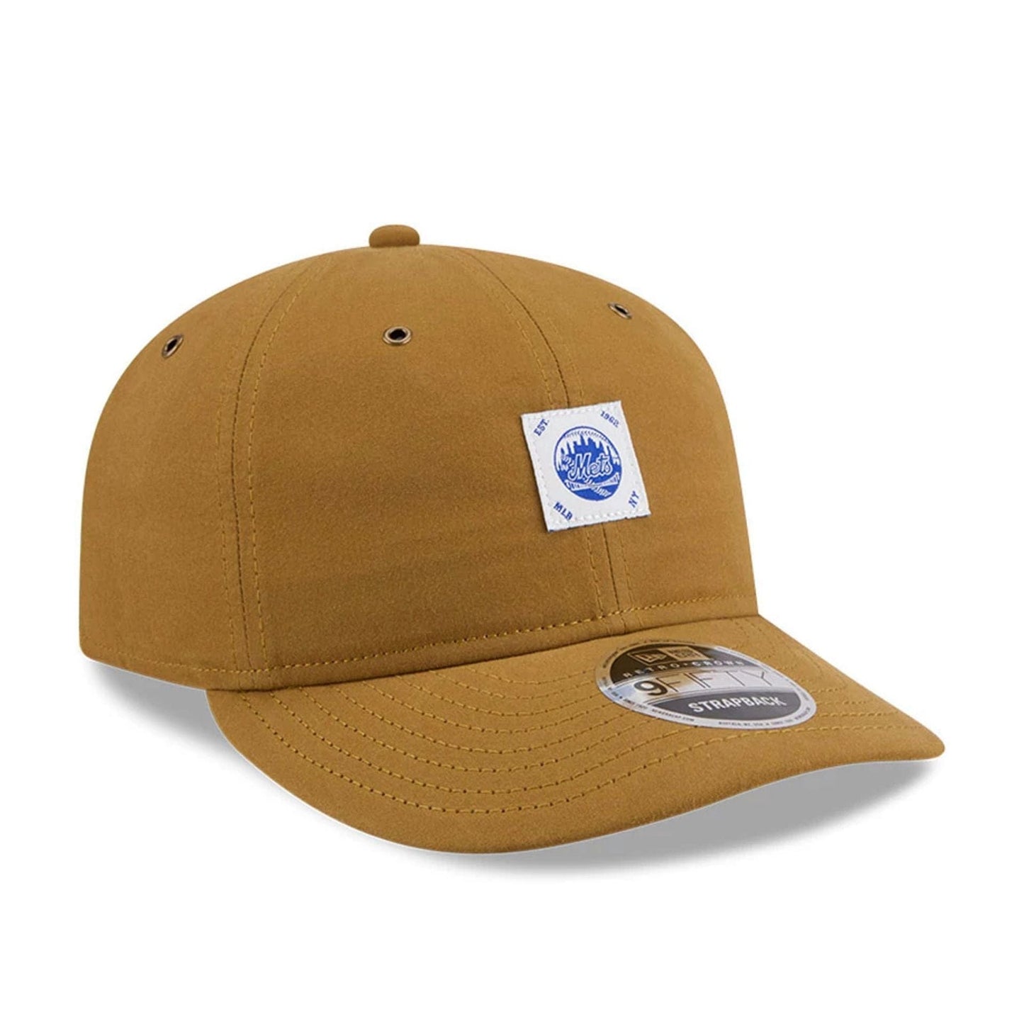 New York Mets MLB Brushed Dark Beige Retro Crown 9FIFTY Adjustable Cap